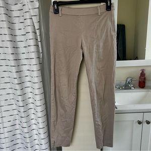 H&M slacks business pants khakis work clothes light brown beige neutrals gray